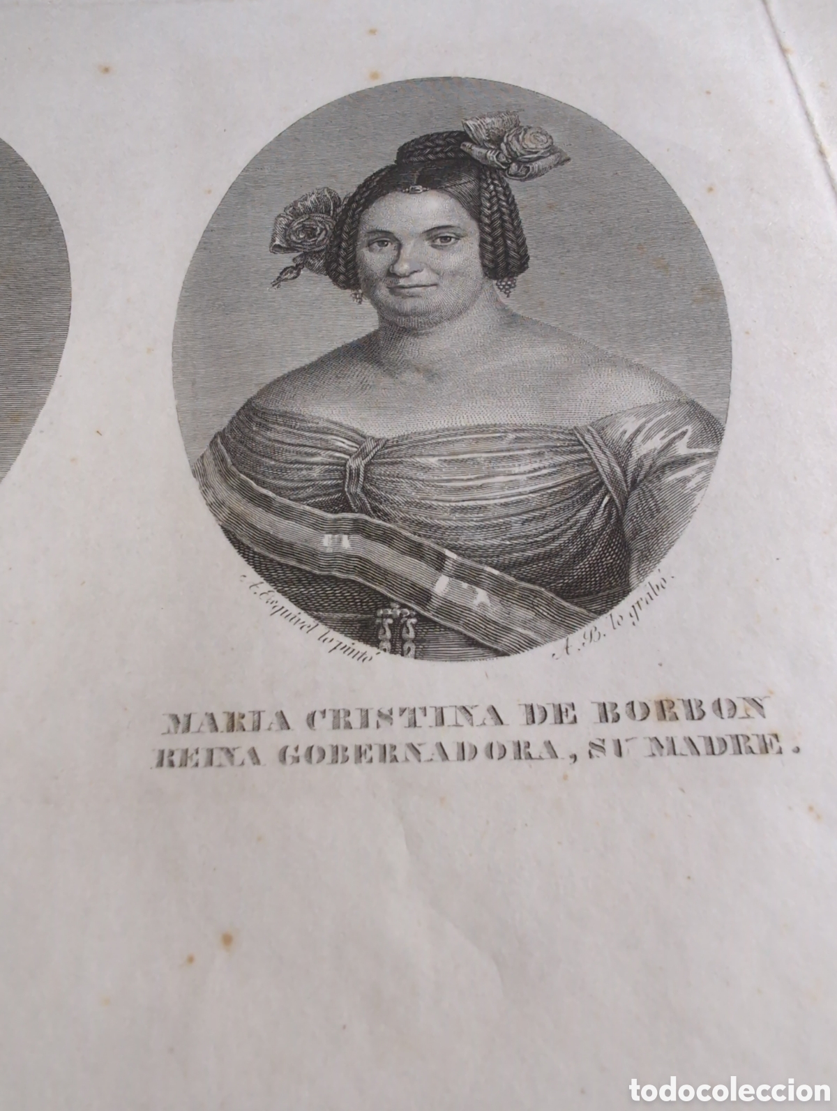 Arte: Grabado antiguo Borb&oacute;n - Foto 2