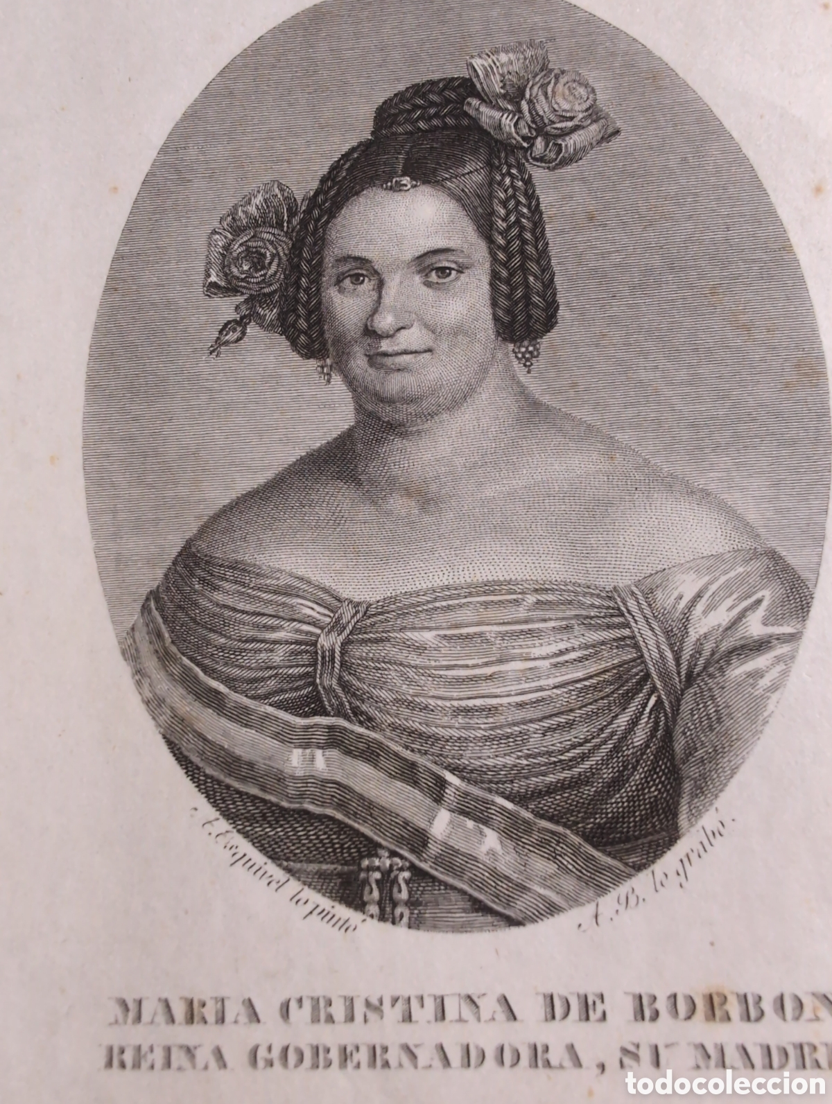 Arte: Grabado antiguo Borb&oacute;n - Foto 5