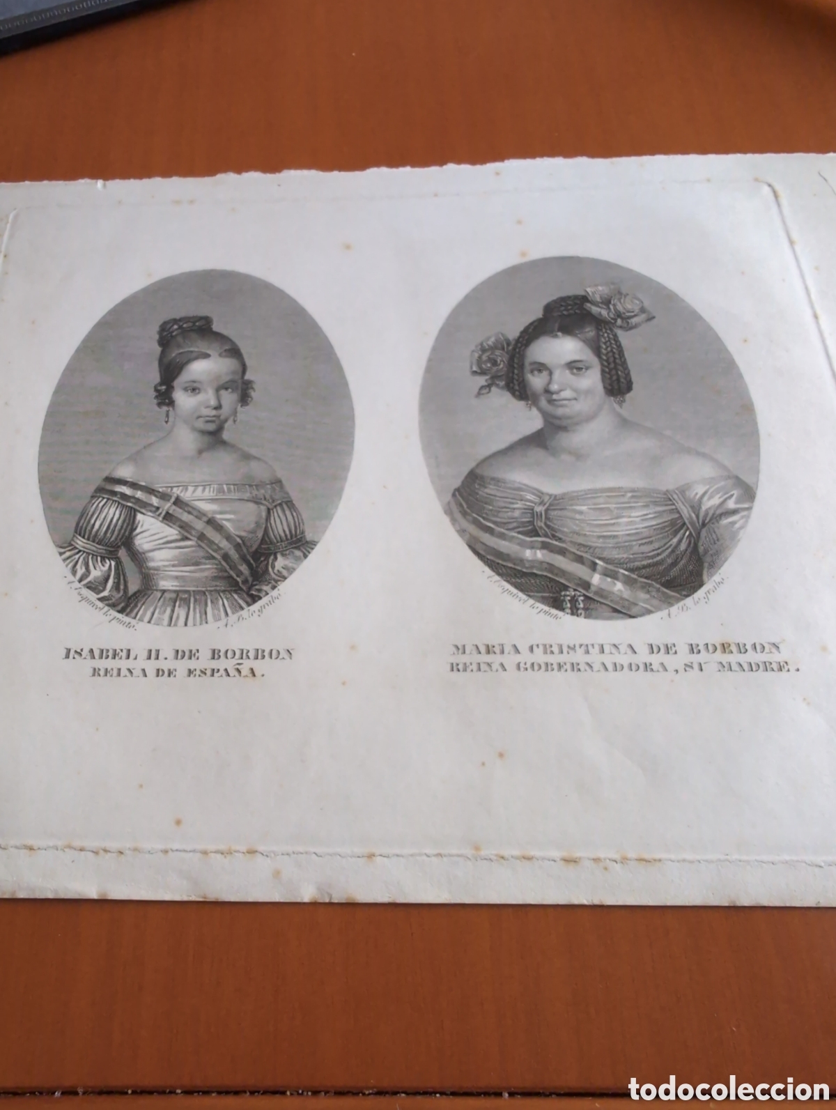 Arte: Grabado antiguo Borb&oacute;n
