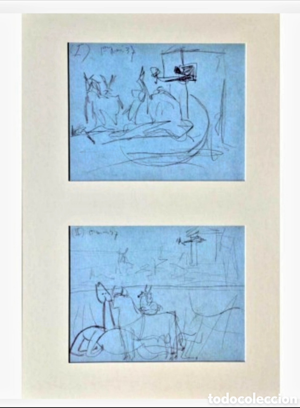 Arte: PABLO PICASSO-BOCETO PARA EL GUERNICA