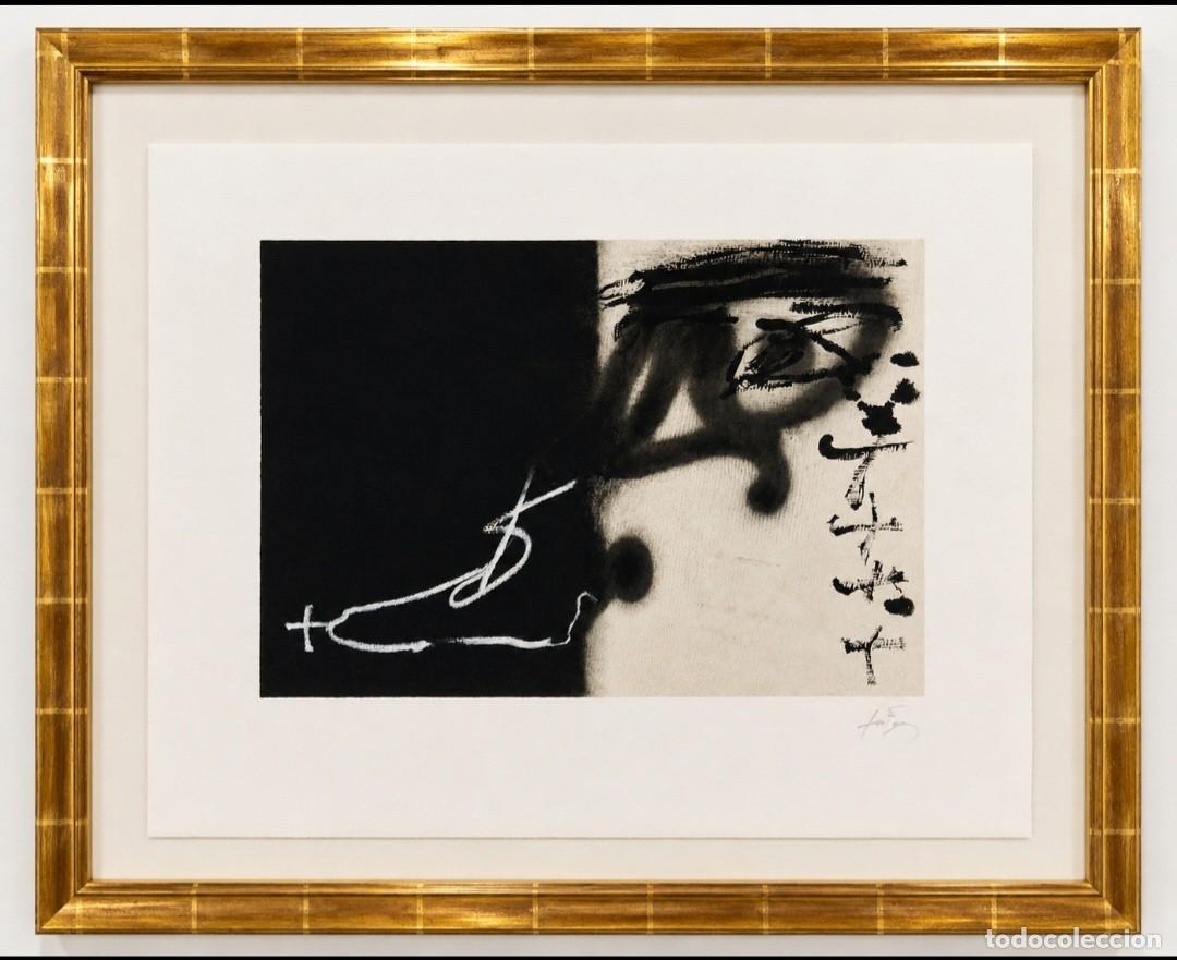 Arte: ANTONI T&Aacute;PIES (BARCELONA 1923-2013) LITOGRAF&Iacute;A (50 x 61.5) FIRMADO Y NUMERADO A L&Aacute;PIZ H.C. XVI/XIX