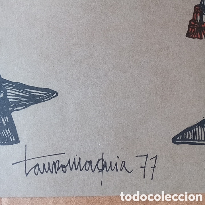Arte: JES&Uacute;S FUERTES LITOGRAF&Iacute;A FIRMADA Y NUMERADA.TAUROMAQUIA 77