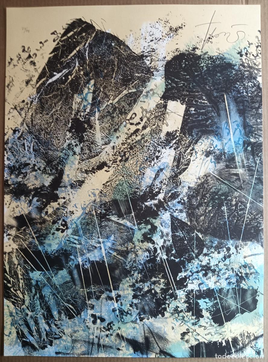 Arte: Joan Josep Tharrats (Girona, 1918-Barcelona, 2001) litograf&iacute;a 1992 de 55x75 firmada l&aacute;piz y /99