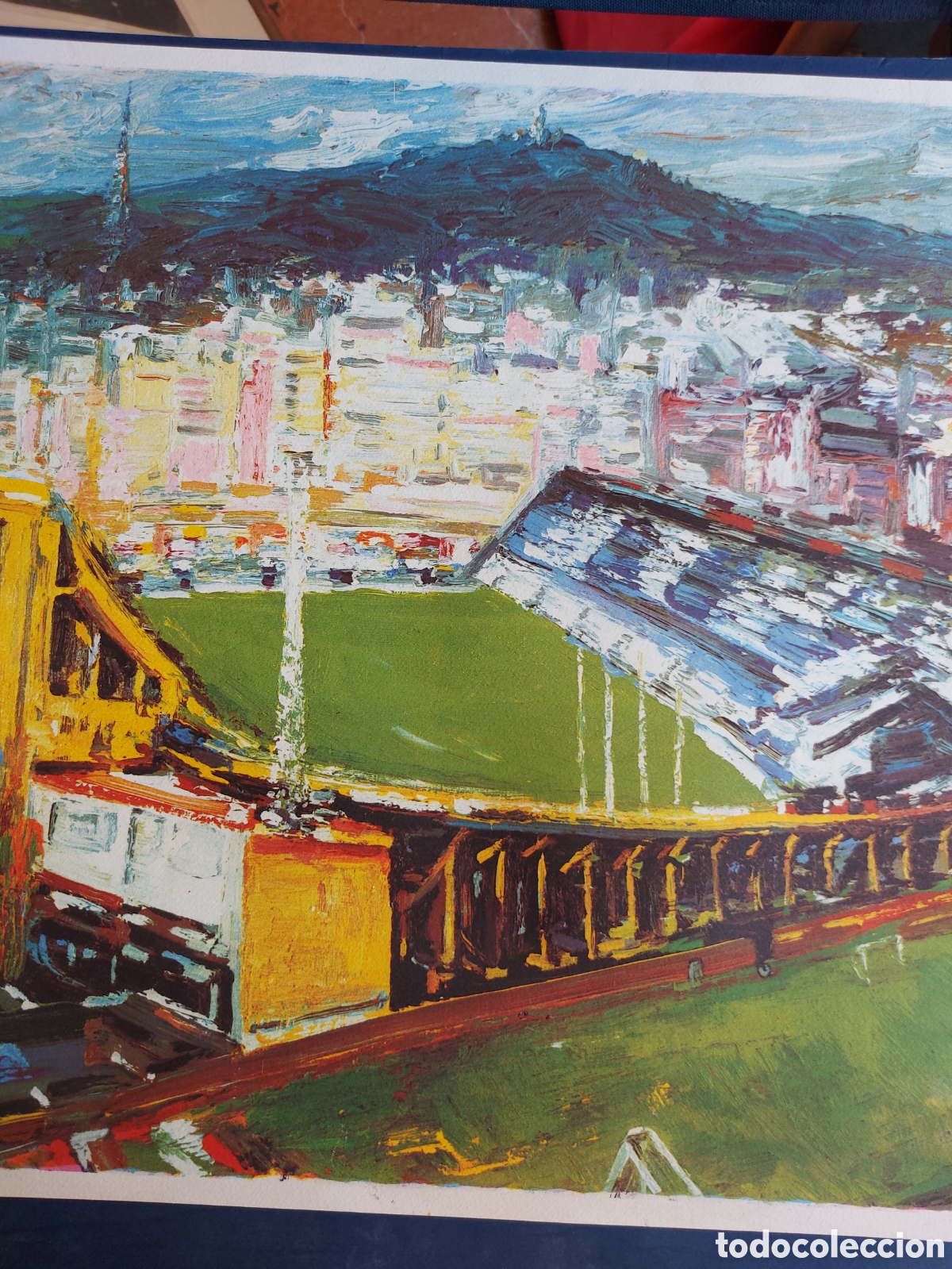 Arte: &rdquo;PANORAMICA DEL RCD ESPANYOL DE BARCELONA&rdquo; LITOGRAFIA