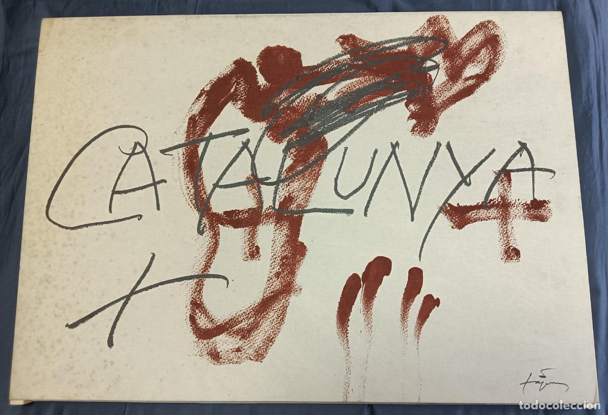 Arte: Antoni Tapies (Barcelona, 1923-2012) litograf&iacute;a de 58x81 en caja de 1992 firmada de 258 ejem sin num