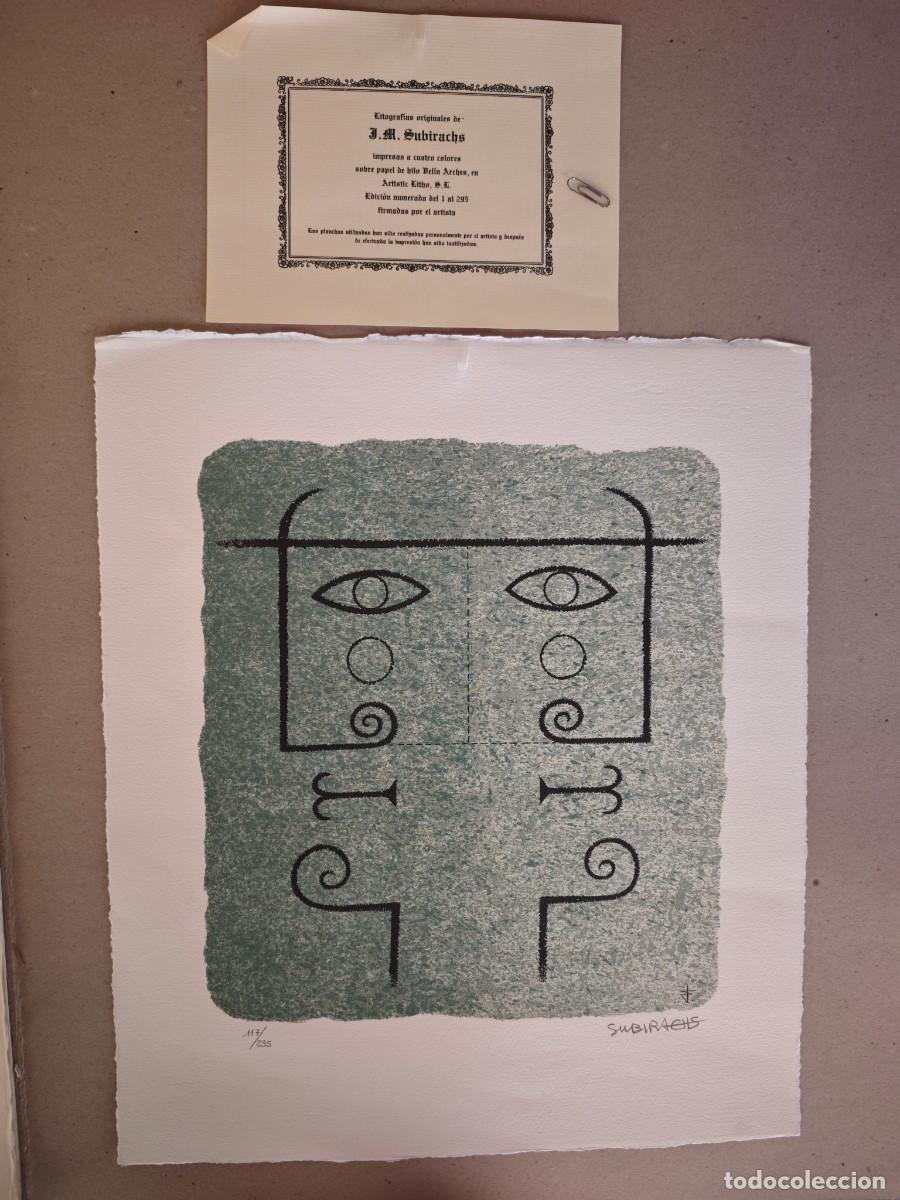 Arte: Litograf&iacute;a Original &rdquo;Jano&rdquo; de Josep Maria Subirachs &ndash; Firmada y Numerada 119/295