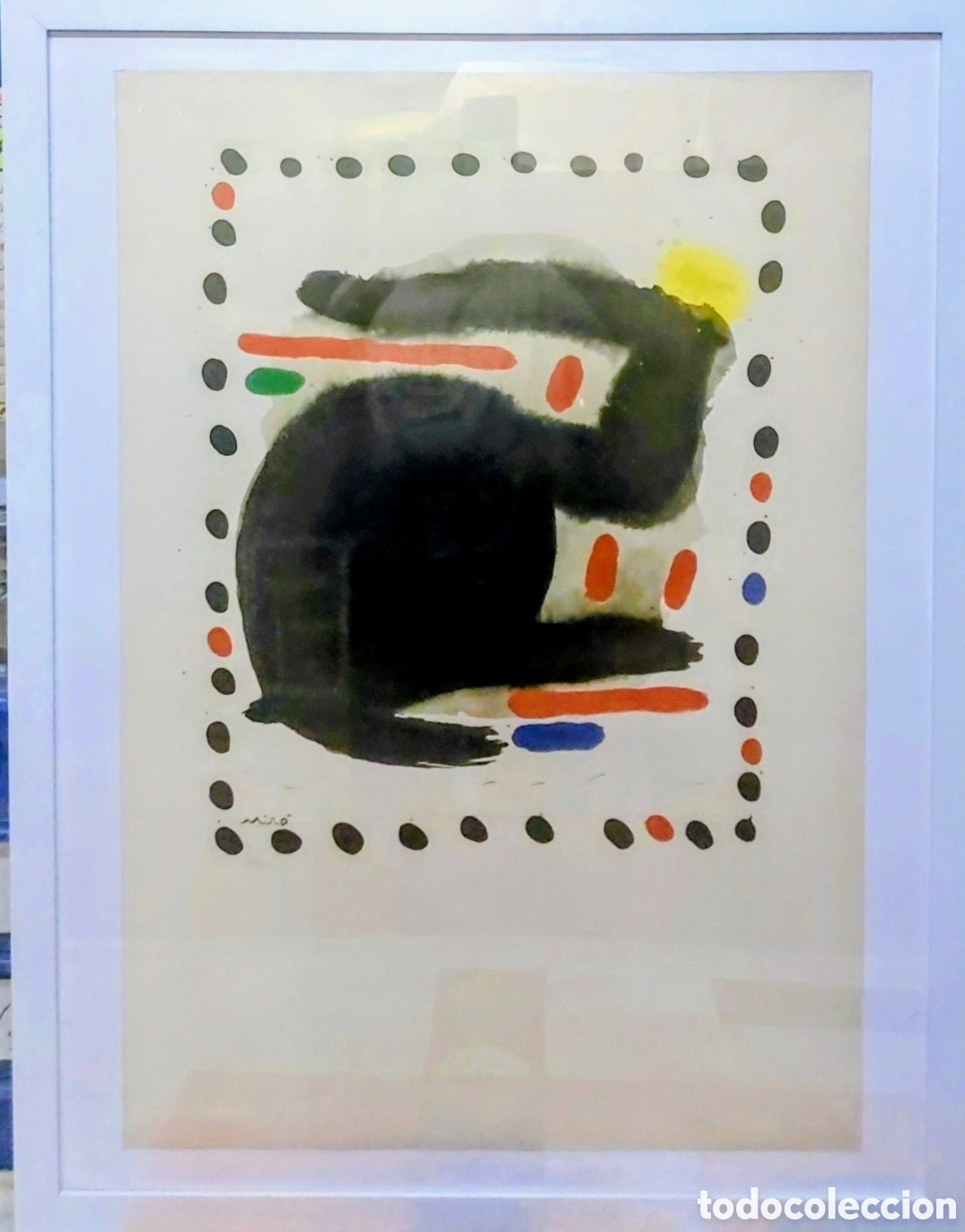Arte: JOAN MIRO LITOGRAFIA ORIGINAL FIRMADA N.91 DE 200 LIMITADA 74X50 DE 1966 ..AVANT LA LETTRE..