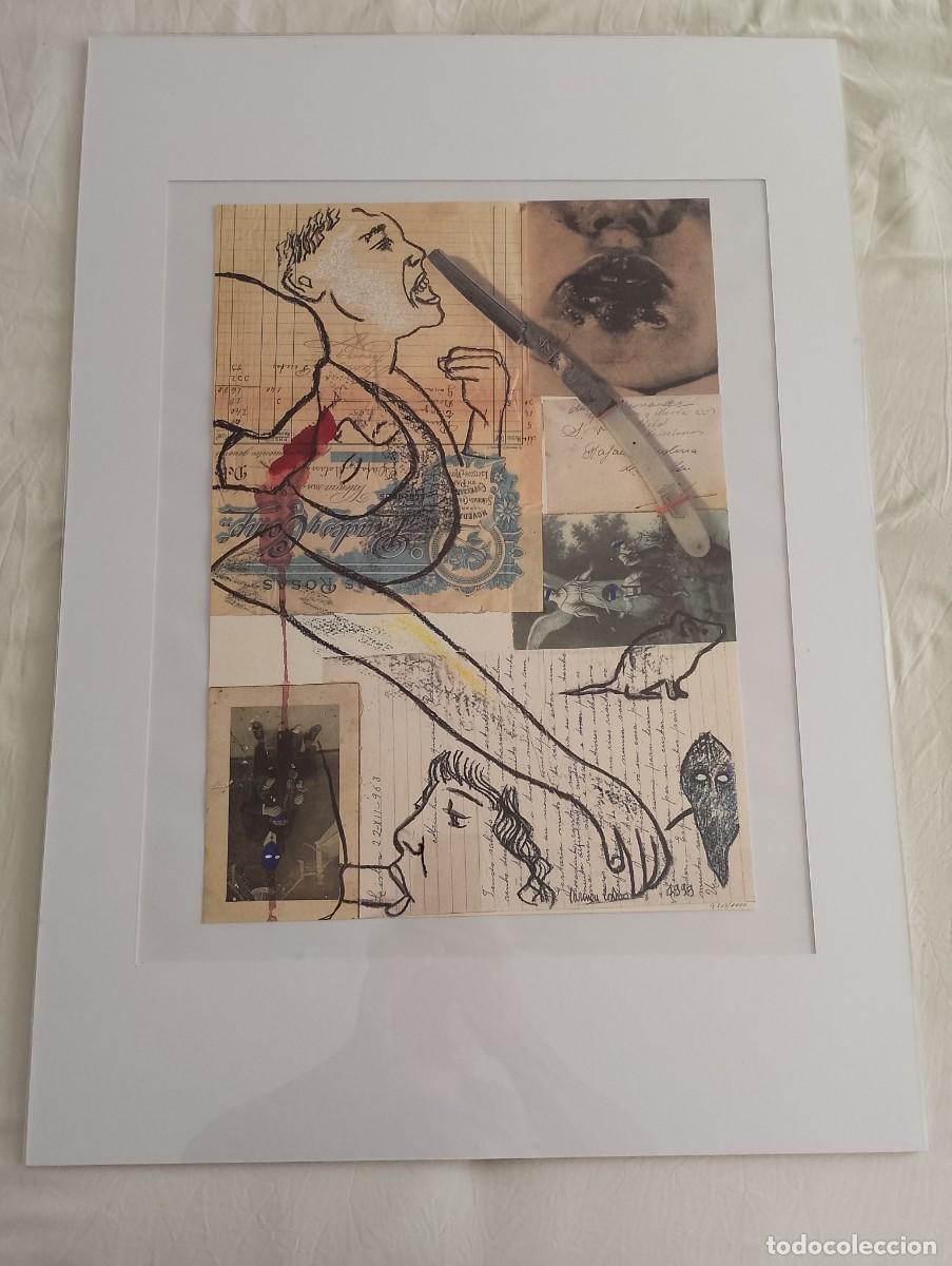 Arte: Obra gr&aacute;fica Carmen Calvo - Collage / Litograf&iacute;a seriada 1999 - Firmada y numerada A mano