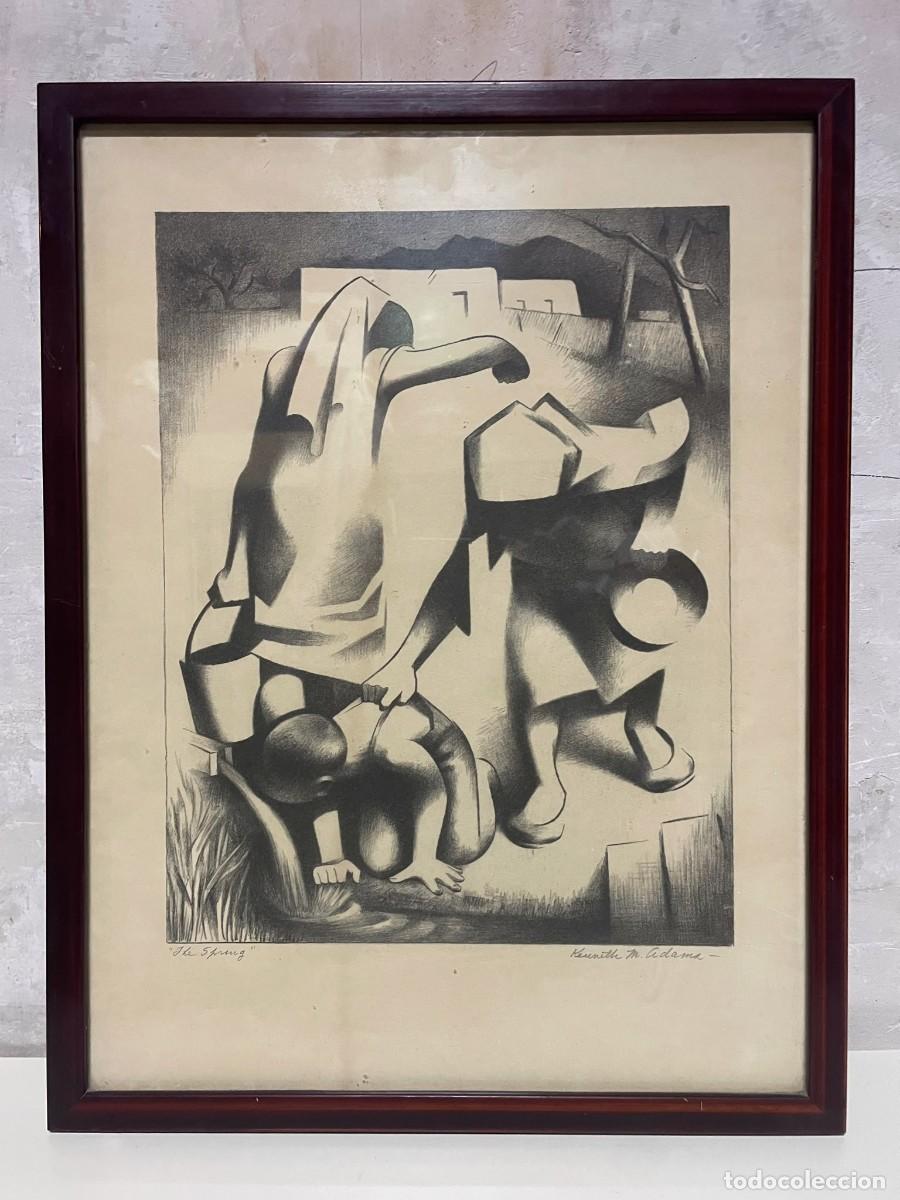Arte: Litograf&iacute;a de Kenneth M. Adams &rdquo;THE SPRING&rdquo; 1950