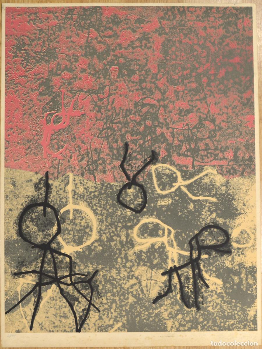 Arte: Joan-Josep Tharrats. Sin t&iacute;tulo. 1973. Litograf&iacute;a original.