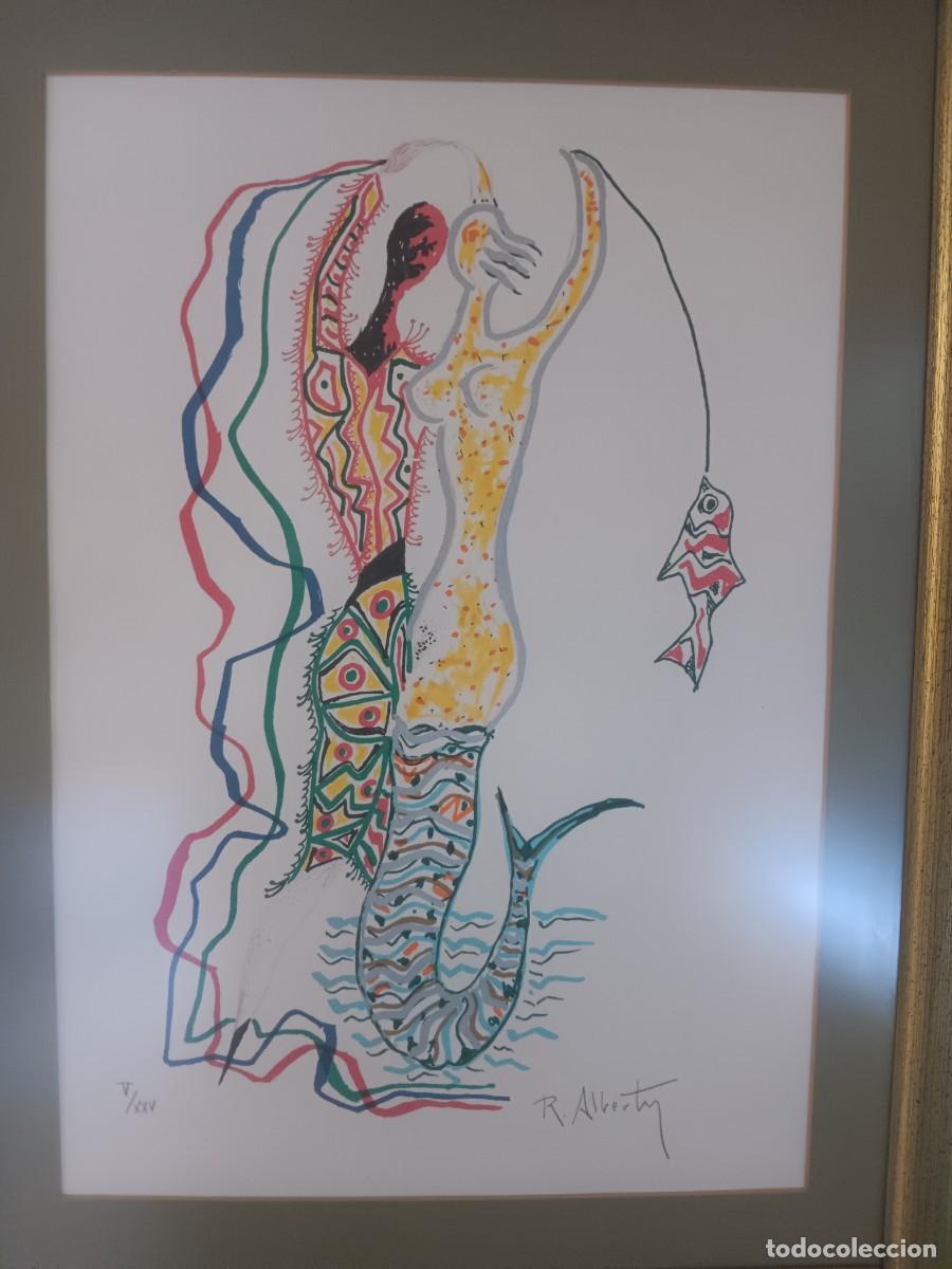 Arte: Litografia R.Alberti serie las Sirenas. V/XXV