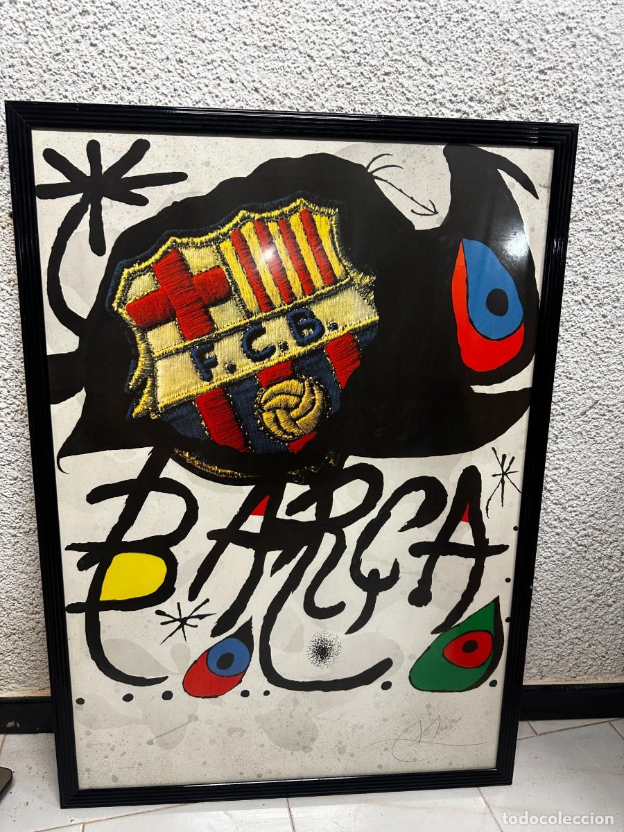 Arte: FC Barcelona &ndash; obra conmemorativa numerada 41/999 con escudo bordado &ndash; 70 &times; 100 cm