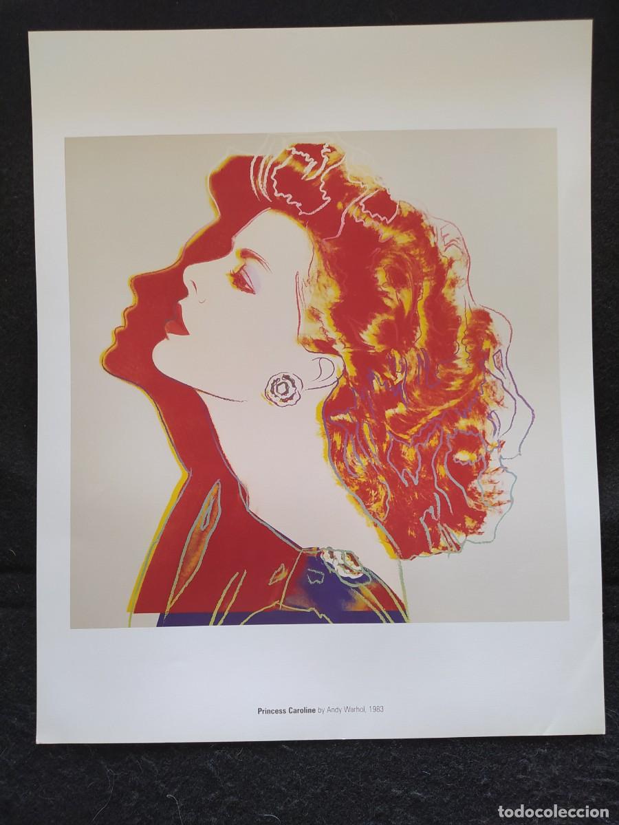 Arte: PRINCESA CAROLINA DE MONACO RETRATOS ANDY WARHOL 43X34 CMS
