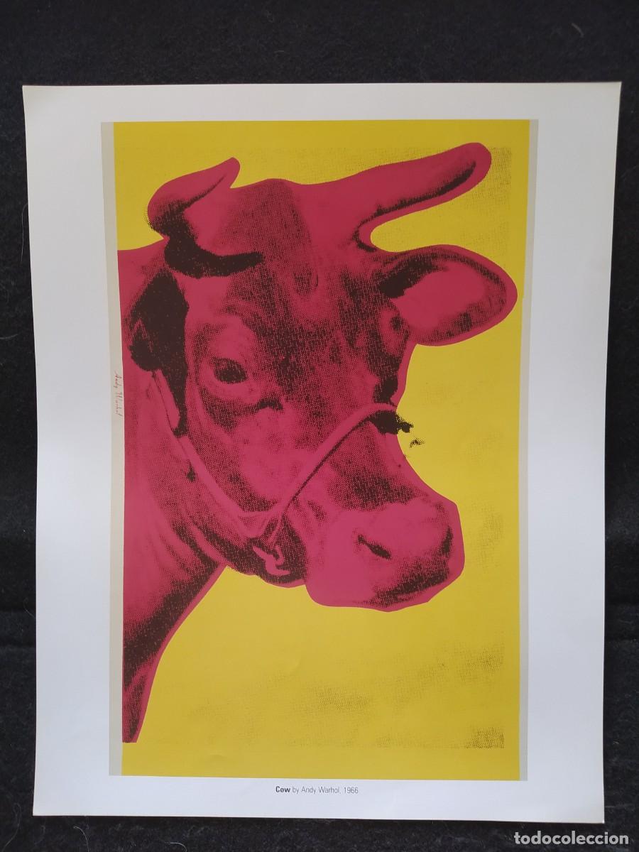 Arte: COW VACA RETRATOS ANDY WARHOL 43X34 CMS