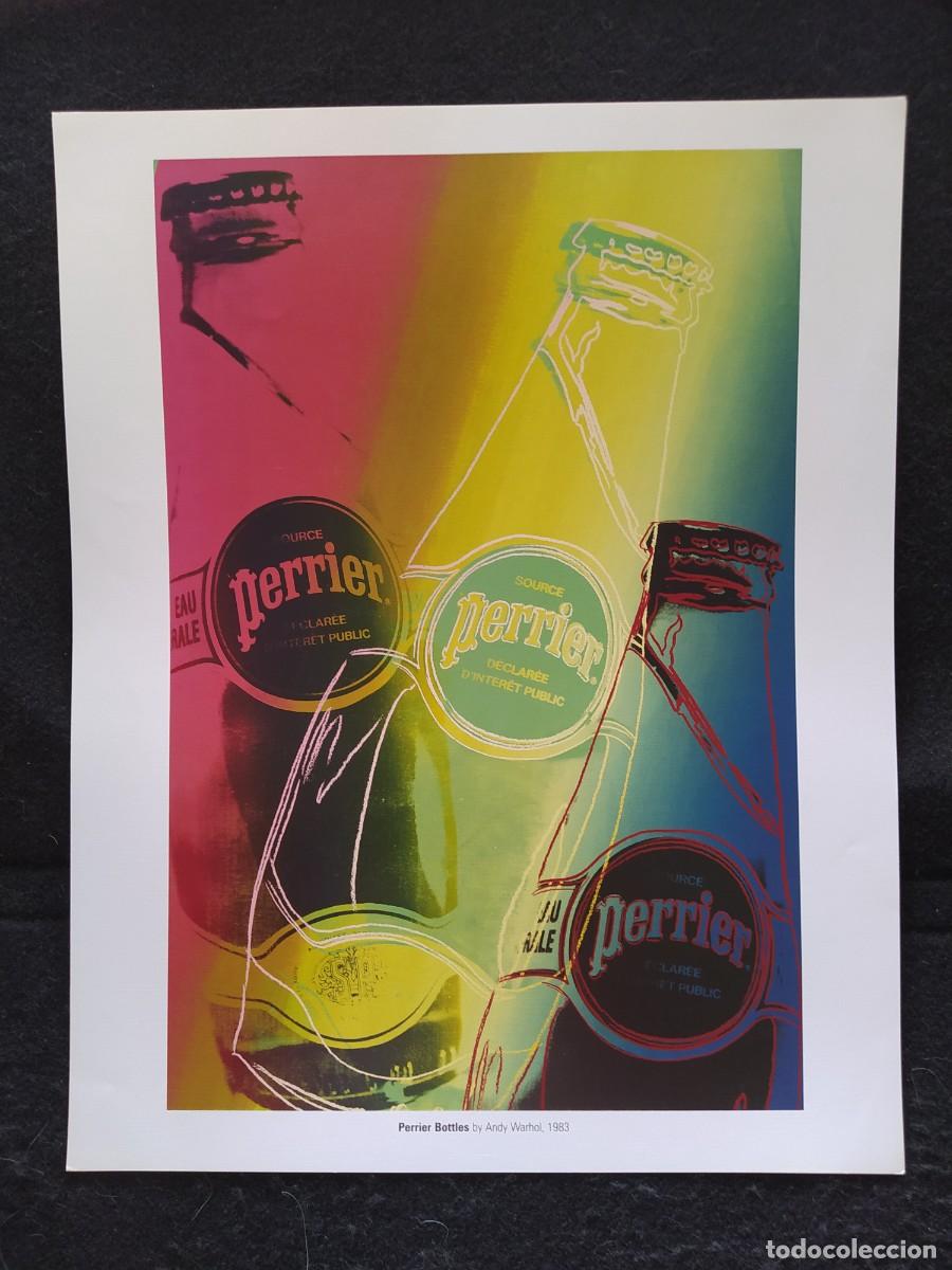 Arte: Perrier Bottles botellas ANDY WARHOL 43X34 CMS