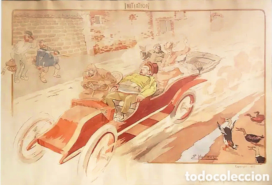 Arte: ERNEST MONTAUT (FRANCIA 1879-1909) LITOGRAFIA T&Eacute;CNICA POCHOIR