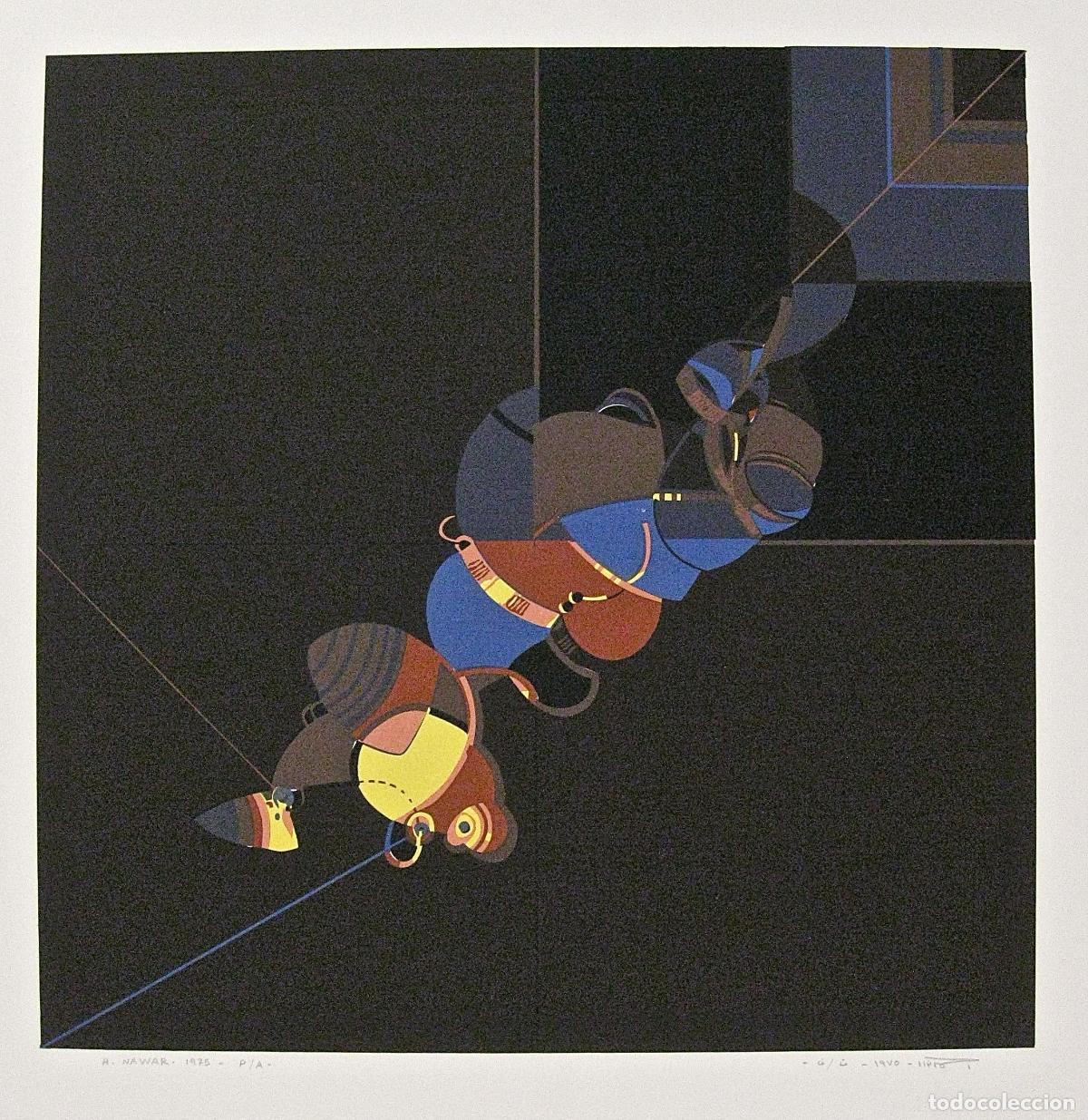 Arte: AHMED NAWAR * COMPOSICI&Oacute;N ABSTRACTA * 1975 * Contemporary Arab Art * Museo Arte Contempor&aacute;neo Ibiza