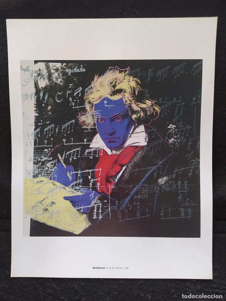 Arte: BEETHOVEN 1987 ANDY WARHOL 43X34 CMS CARTEL POSTER
