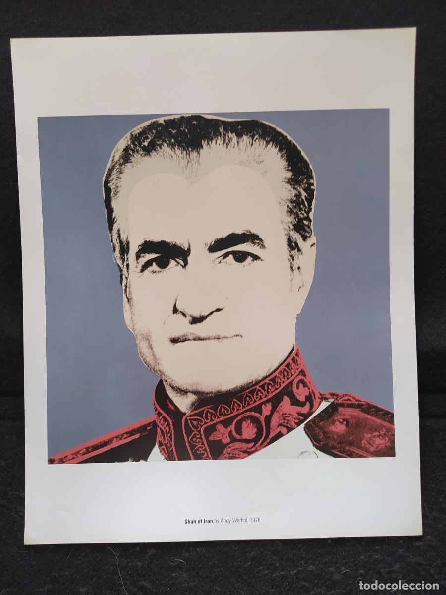Arte: SHAH OF IRAN 1978 ANDY WARHOL 43X34 CMS CARTEL POSTER