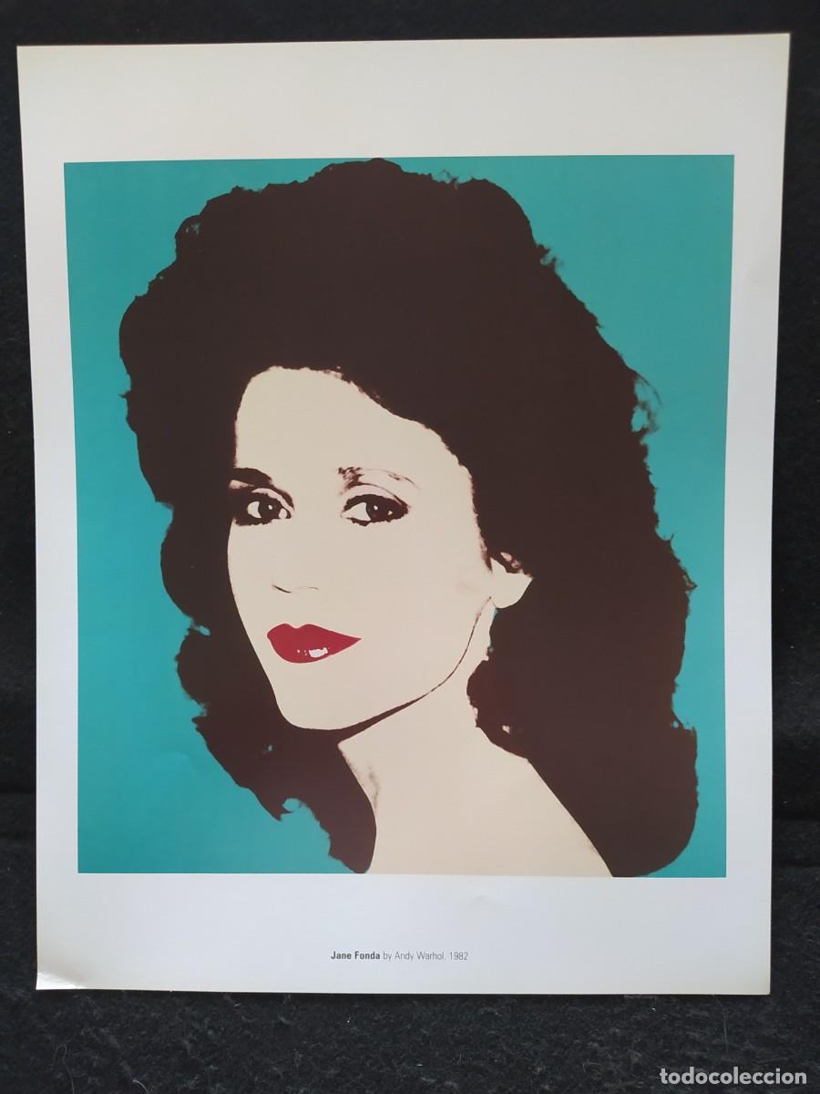 Arte: JANE FONDA 1982 ANDY WARHOL 43X34 CMS CARTEL POSTER