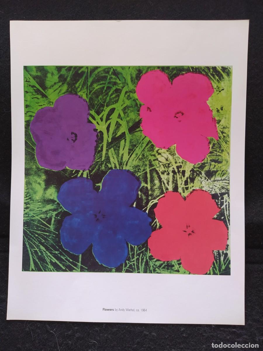 Arte: FLOWERS 1964 ANDY WARHOL 43X34 CMS CARTEL POSTER