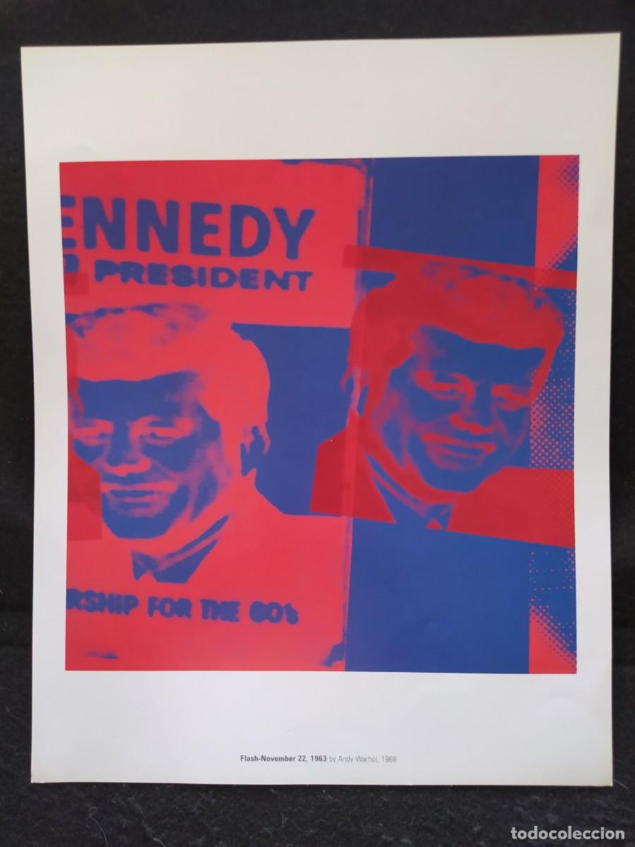 Arte: FLASH NOVENBER 22 1963 KENNEDY ANDY WARHOL 43X34 CMS CARTEL POSTER