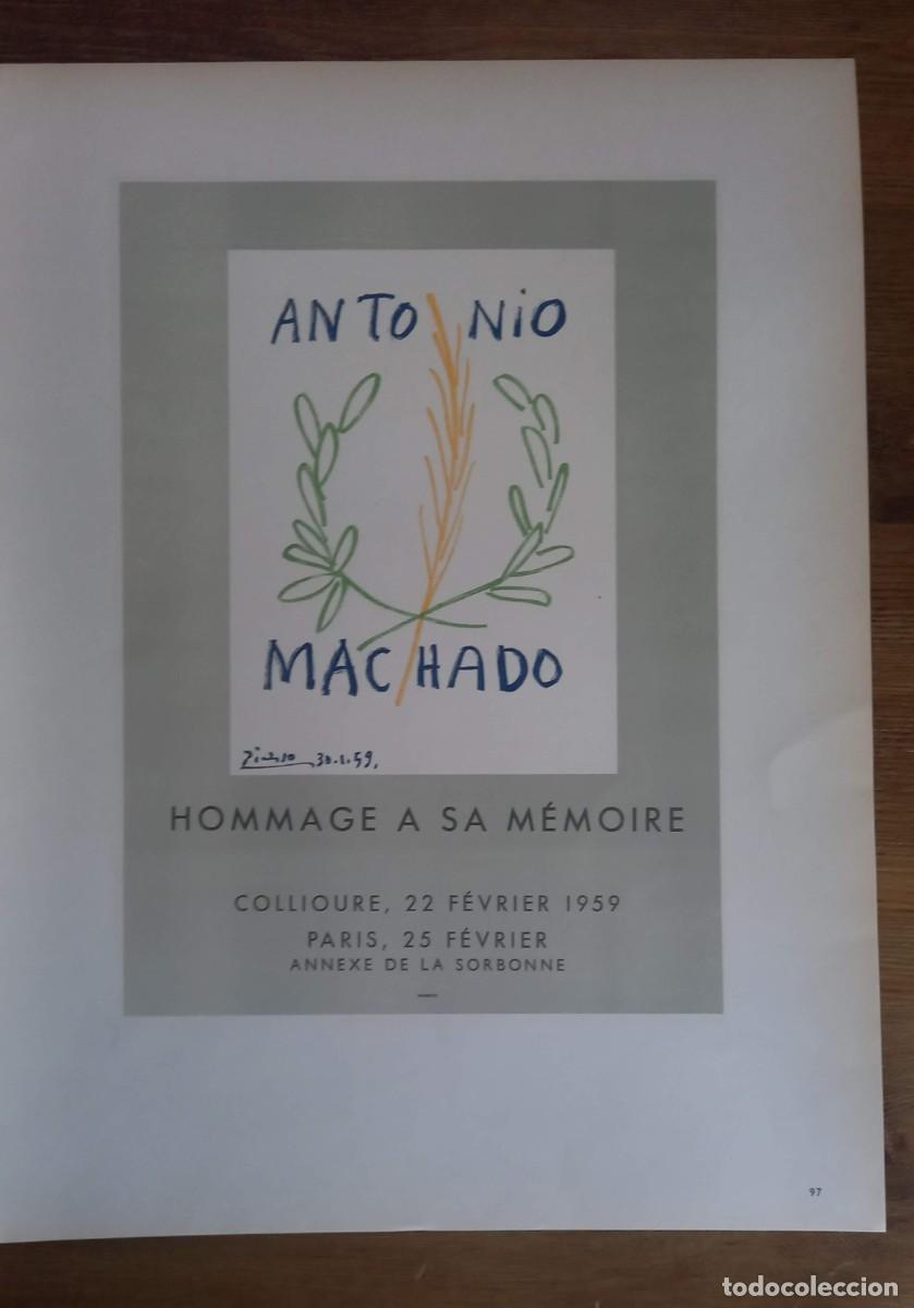 Arte: PICASSO: LITOGRAF&Iacute;A HOMENAJE ANTONIO MACHADO COILLURE 1959
