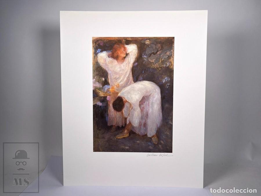 Art: Litograf&iacute;a - Joan Beltr&aacute;n Bofill / Noiquet - Firmada a L&aacute;piz - Mujeres