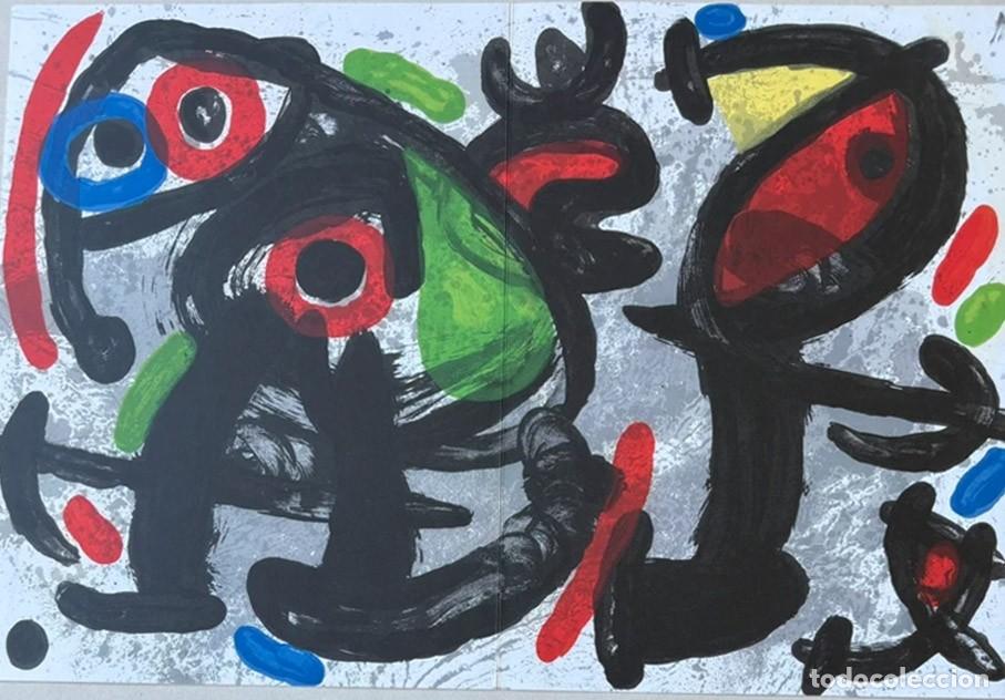 Arte: JOAN MIRO - Ronde de nuit.Litografia original DLM n&ordm; 186. 56 x 38 cm