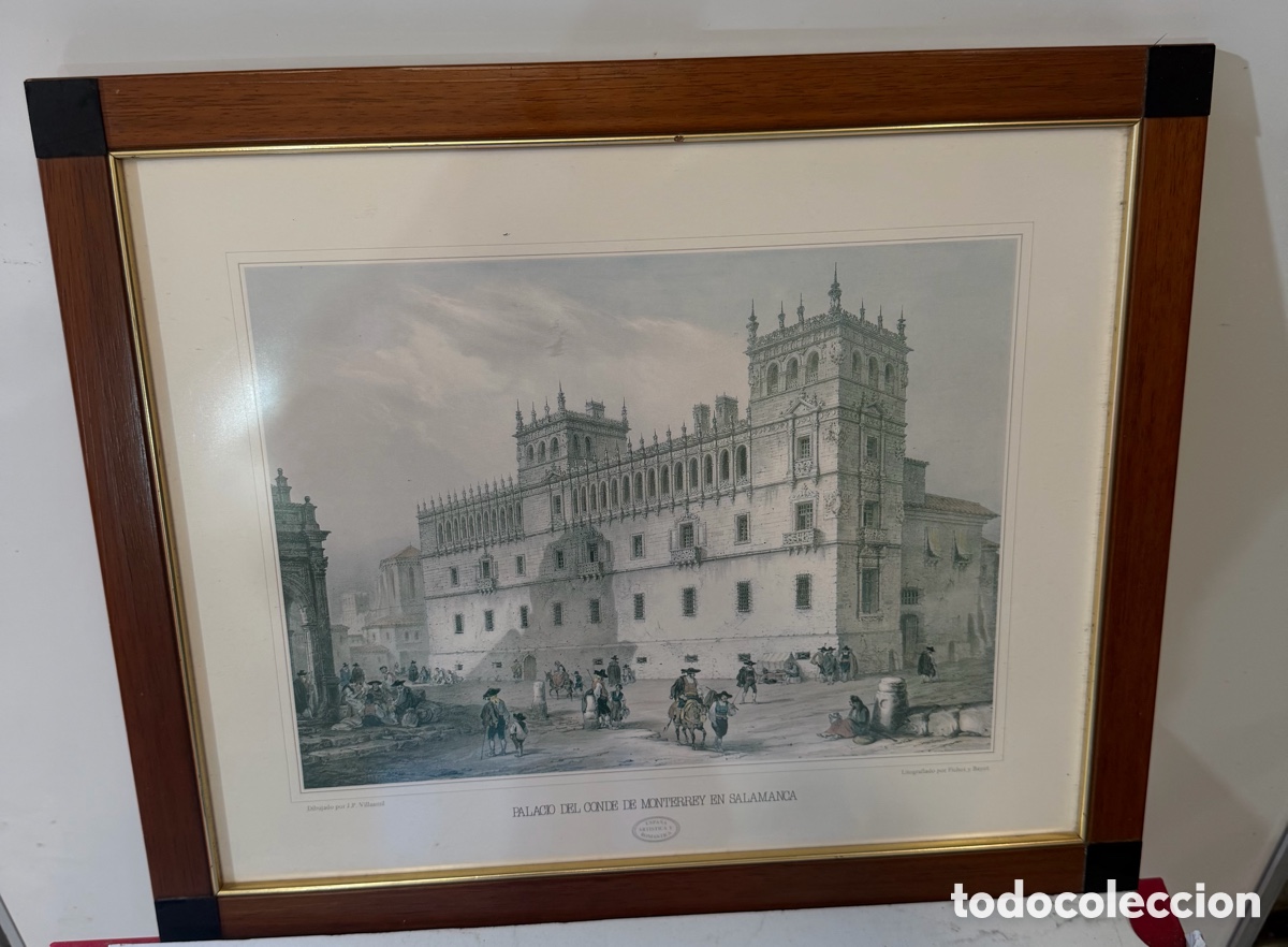 Arte: Litograf&iacute;a Antigua Palacio Conde Monterrei