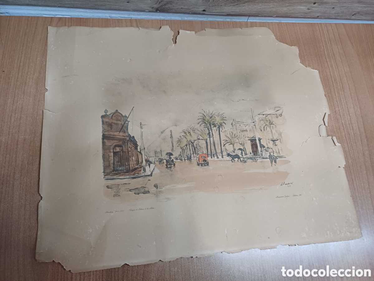 Arte: LITOGRAF&Iacute;A LLOVERAS 1942 - Foto 2