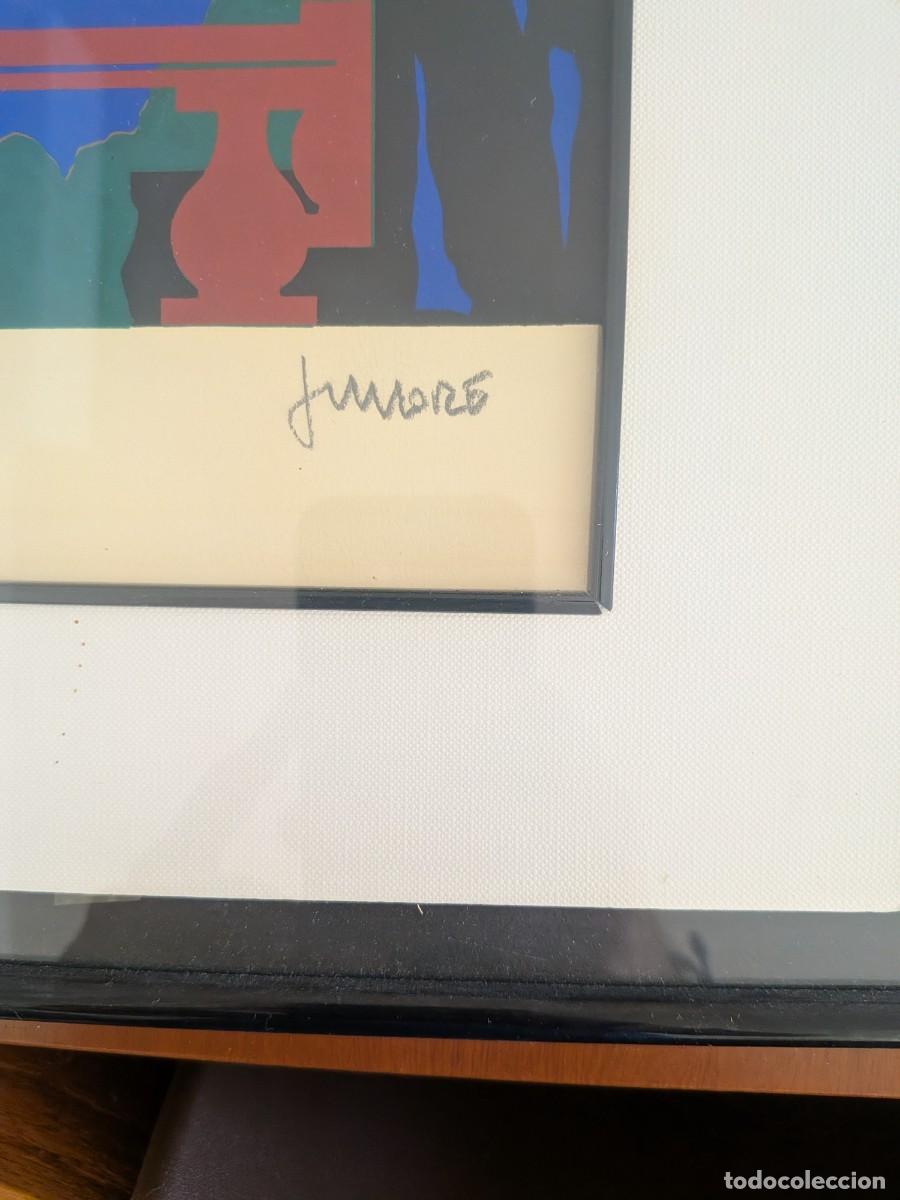 Arte: Serigraf&iacute;a / Litograf&iacute;a abstracta firmada a l&aacute;piz &rdquo;J. Mores&rdquo; - Edici&oacute;n limitada 44/500