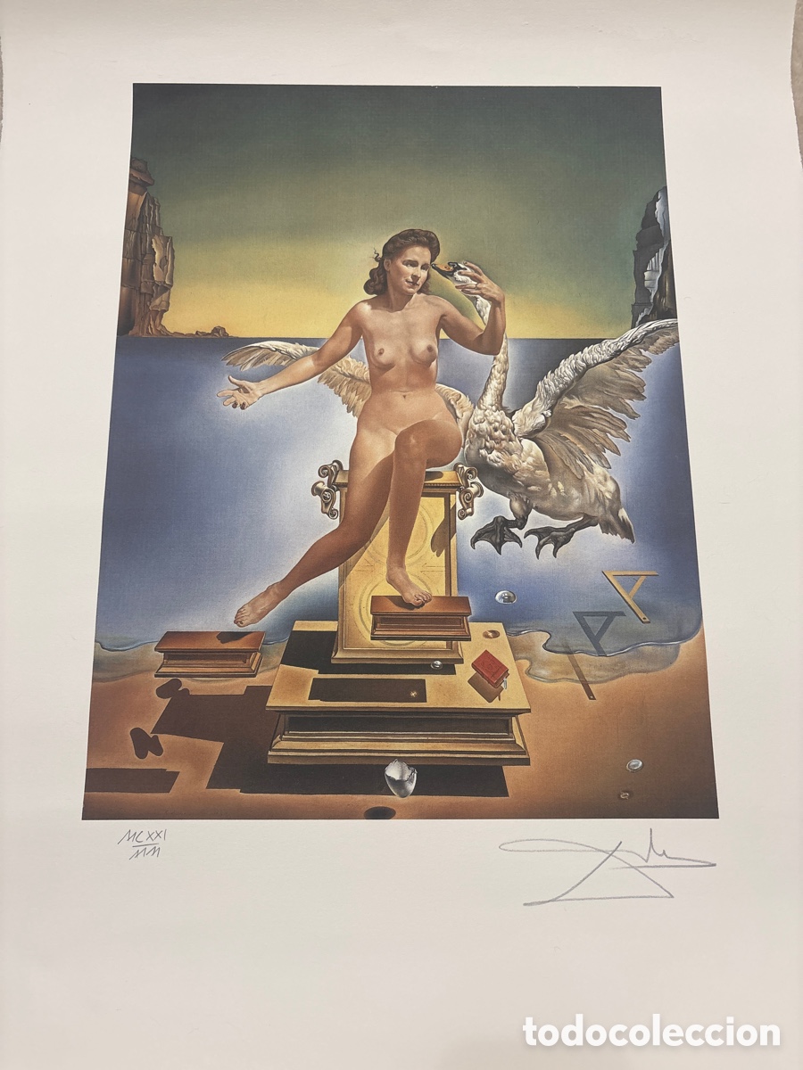 Arte: Litograf&iacute;a Salvador Dal&iacute; 65x50 cm - Leda At&oacute;mica - Edici&oacute;n Limitada Rizzoli (Numerada)