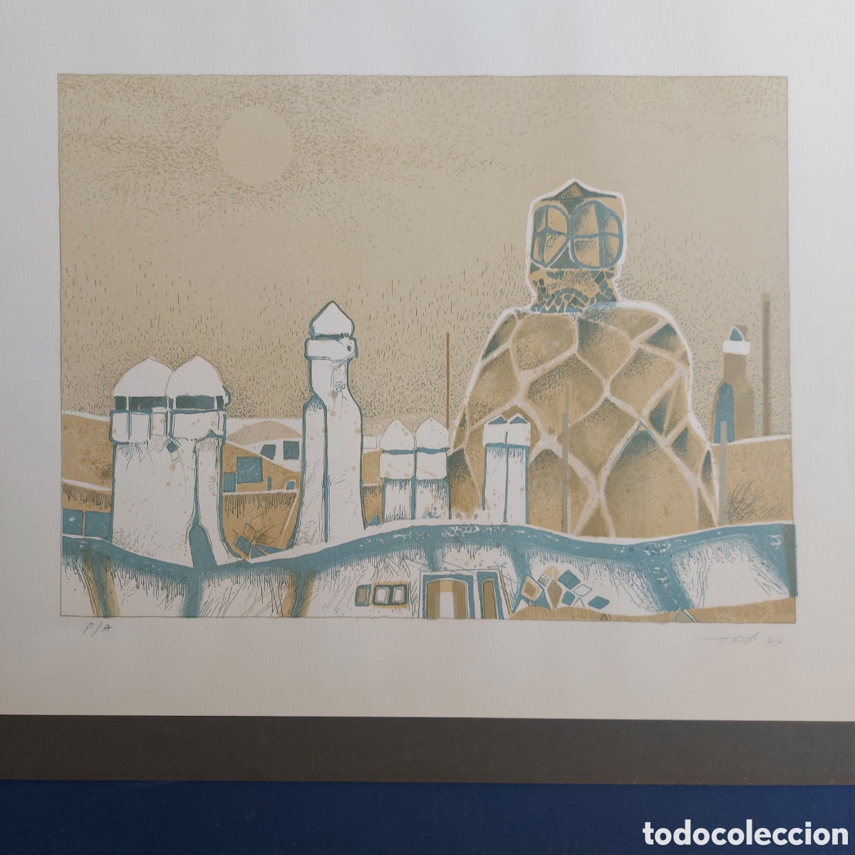 Arte: TOD&Oacute; &rdquo;LAS CHIMENEAS EN LA PEDRERA DE GAUDI&rdquo; BARCELONA 1977