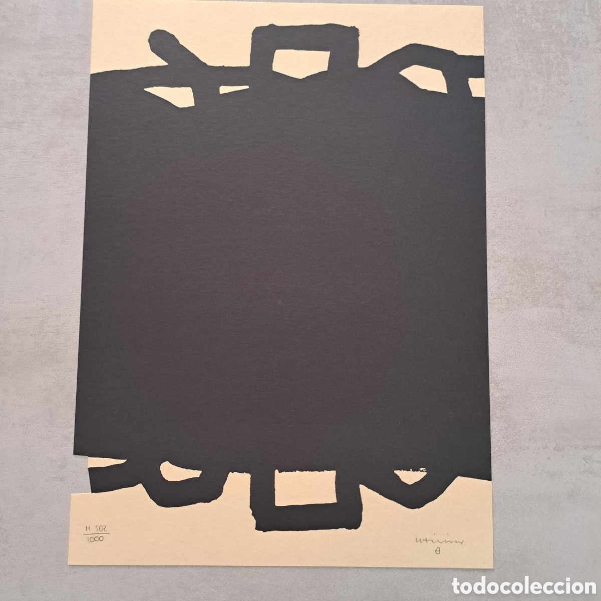 Arte: Litograf&iacute;a Eduardo Chillida.