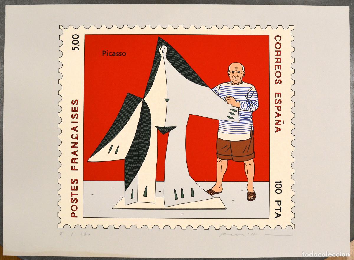 Arte: Jean Claude Floch Floc'h. Picasso Postes Fran&ccedil;aises Correos Espa&ntilde;a. 1989.