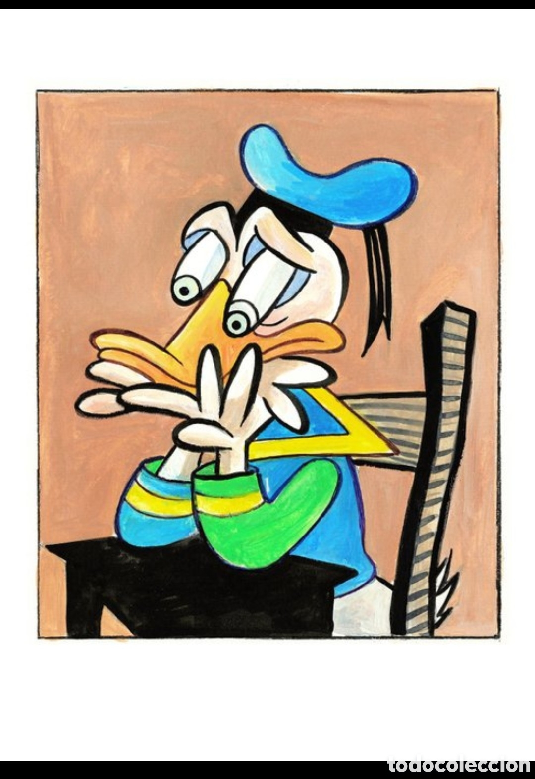 Arte: Donald Duck Picasso &ndash; Tony Fernandez firmado COA