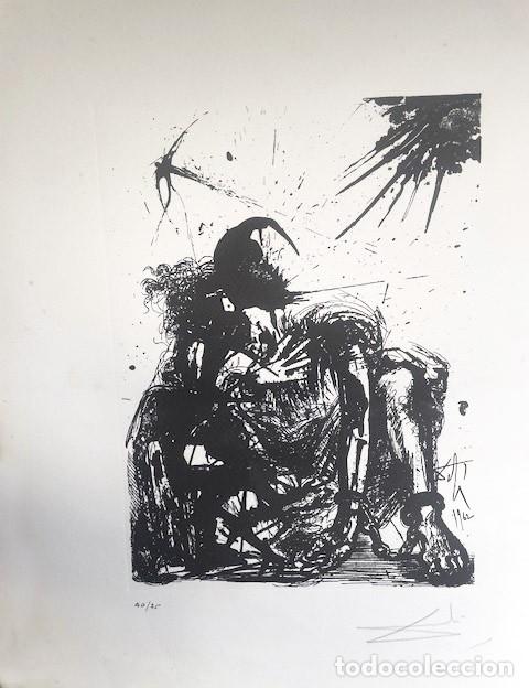 Arte: SALVADOR DALI - Grabado La vida es sue&ntilde;o. Firmado a mano