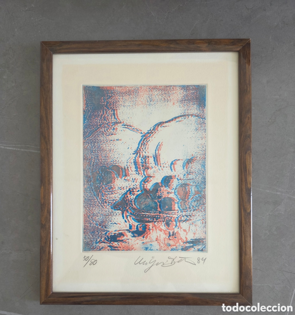 Arte: Litograf&iacute;a original August Puig Nr 50/80 del A&ntilde;o 1984