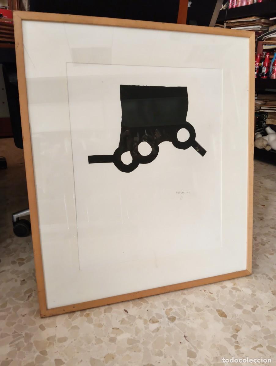 Arte: GRAN LITOGRAFIA ORIGINAL ENMARCADA CON CRISTAL - FIRMA EDUARDO CHILLIDA