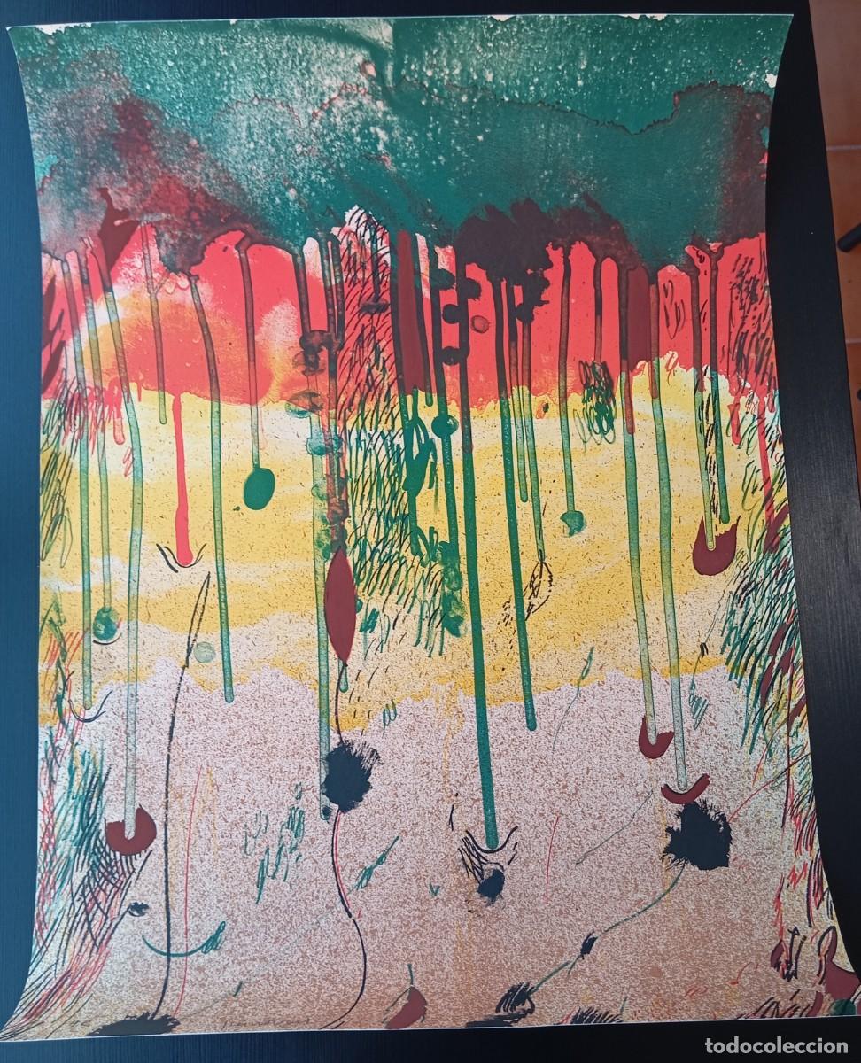 Arte: Josep Guinovart. Gran Litograf&iacute;a Original H.C. Firmada a l&aacute;piz. 75x56 cm.