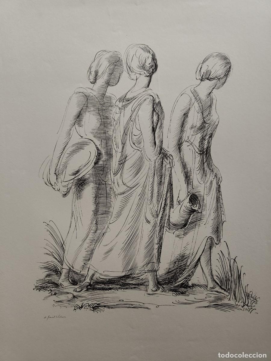 Arte: Andreas Paul Weber (1893-1980): Litograf&iacute;a original de 1953, firmada a mano