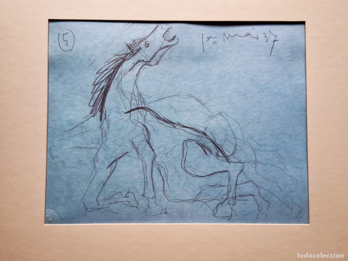 Kunst: PICASSO ESTUDIO PARA EL GUERNICA - SELLO SPADEM PARIS - MEDIDAS TOTAL 61.CM X 40.CM