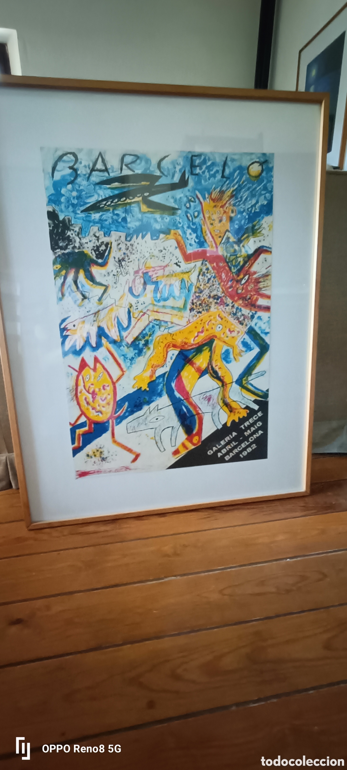 Arte: CARTEL ORIGINAL Miquel Barcel&oacute; - Galeria Trece Barcelona Abril-Mayo 1982 - Lito offset original Anti