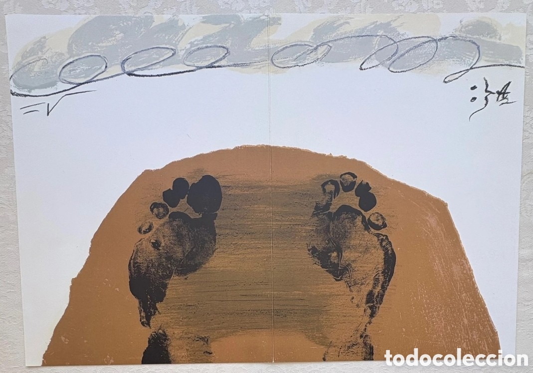 Arte: Antoni T&agrave;pies &ndash; Litograf&iacute;a original 1972 &ndash; Derri&egrave;re le Miroir n&ordm; 200