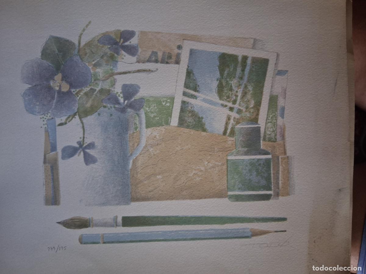 Arte: TOD&Oacute;, Francesc: Litograf&iacute;a Original de l&rsquo;artista Francesc Tod&oacute; tema: Objectes