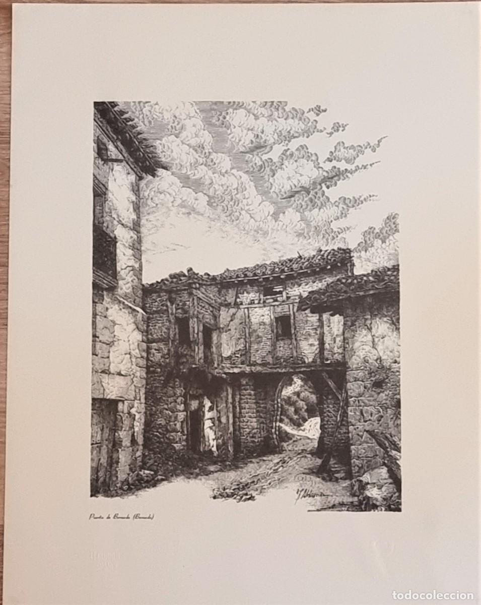 Art: PUERTA DE BERNEDO - BERNEDO (&Aacute;lava). 31x40 cm. DIBUJO de ALDAMA J.