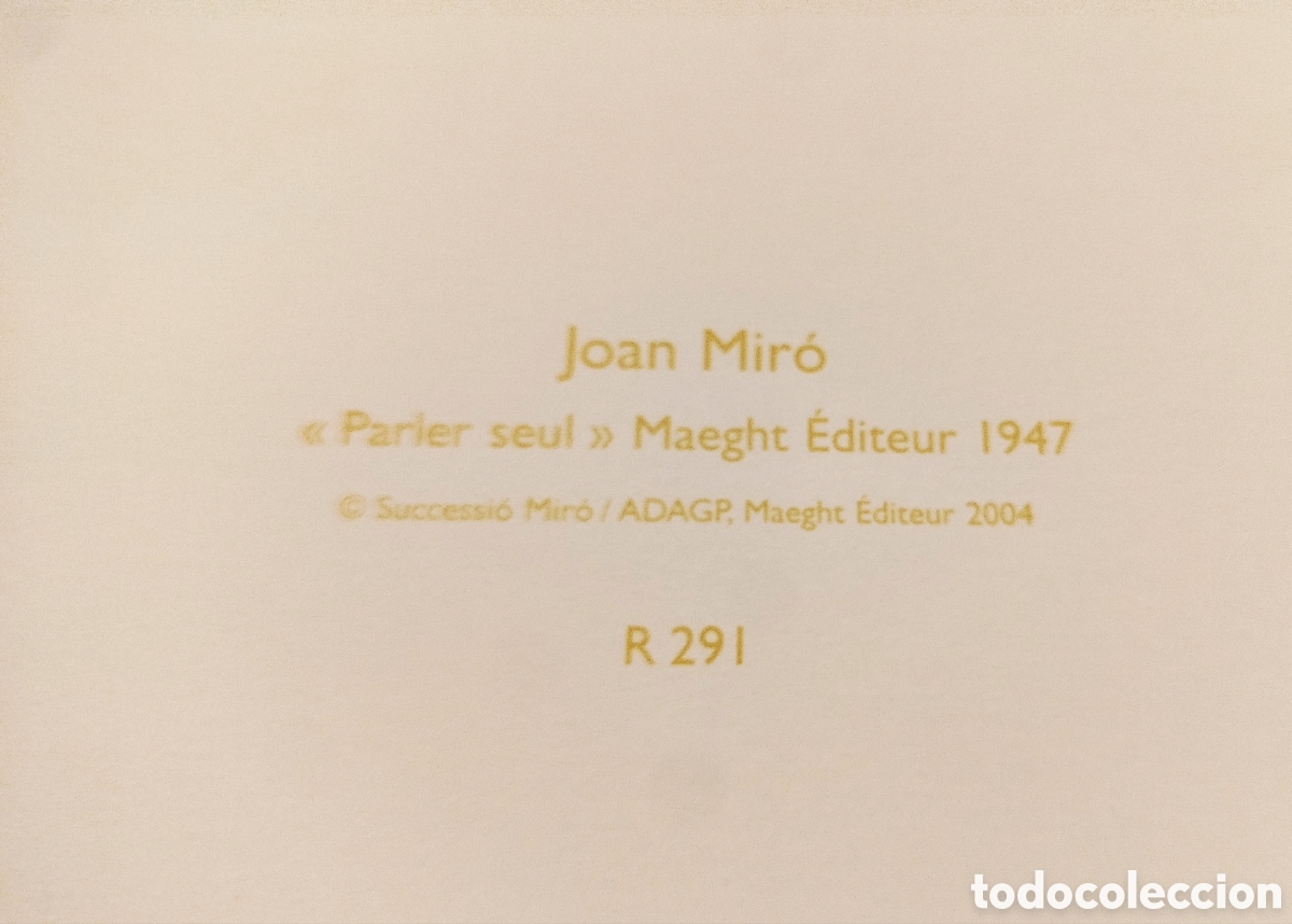 Arte: Litograf&iacute;a Joan Mir&oacute; - Foto 4