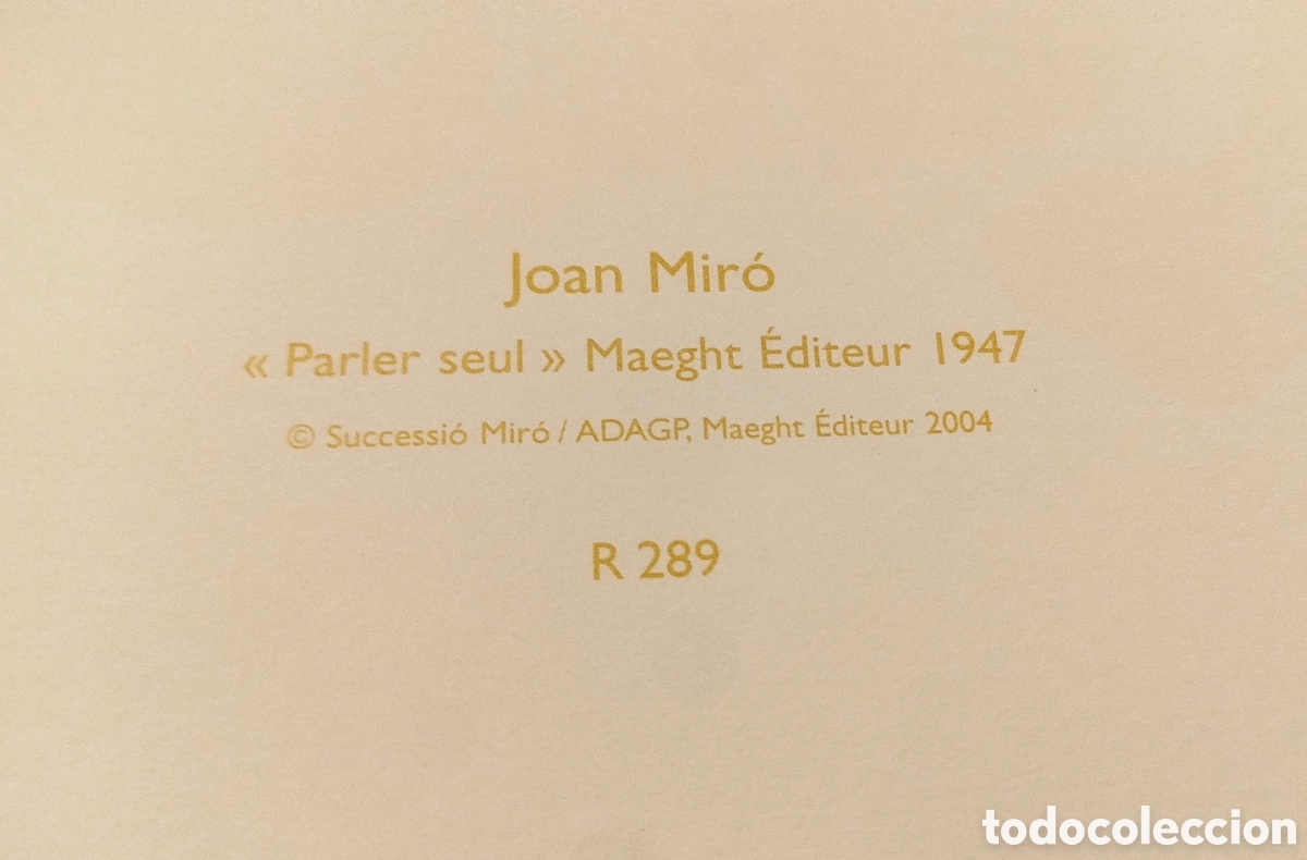 Arte: Litograf&iacute;a Joan Mir&oacute; - Foto 4