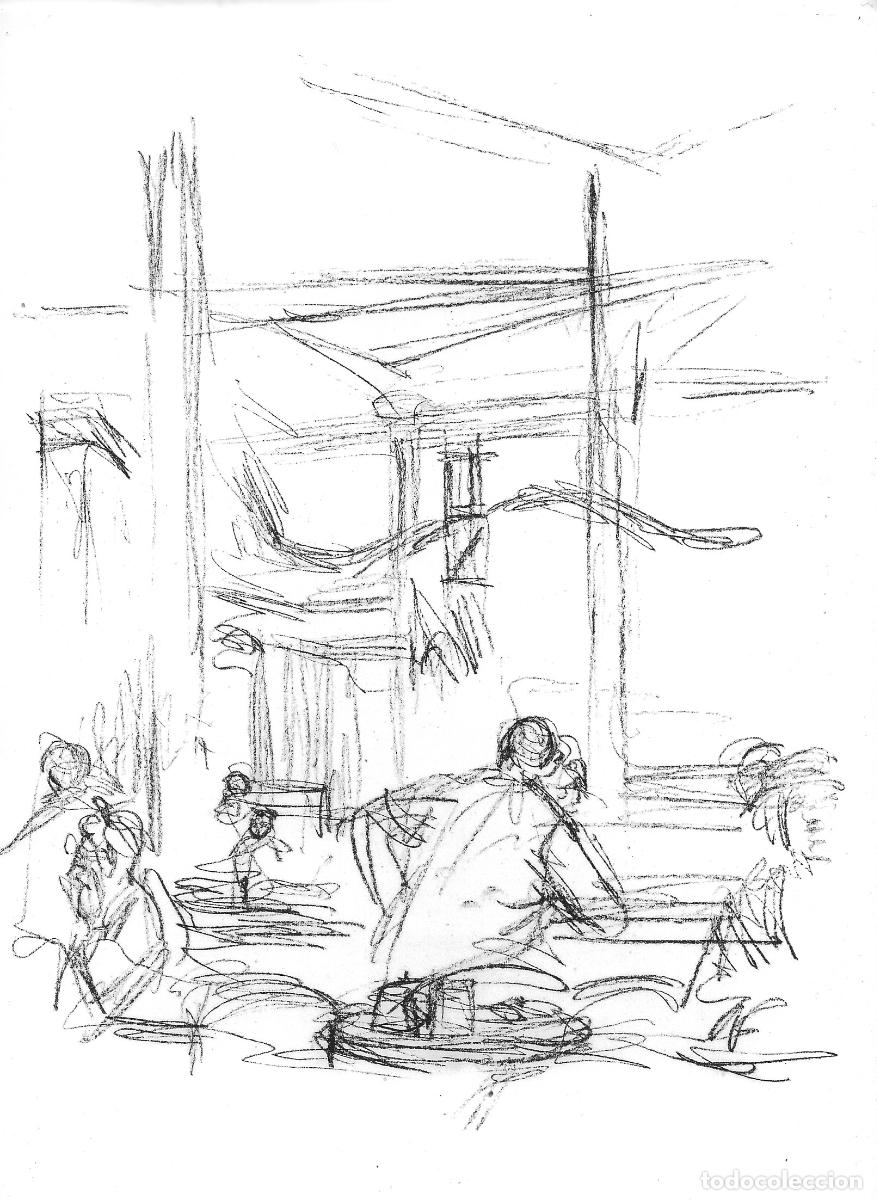 Arte: ALBERTO GIACOMETTI - Paris sans fin. Reproduccion de litografia original